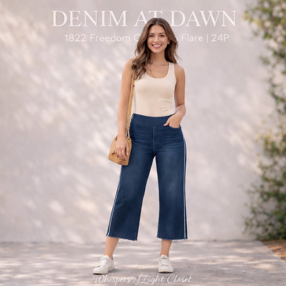 1822 Denim “Freedom” Cropped Flare Jeans | Size 24P | NWT